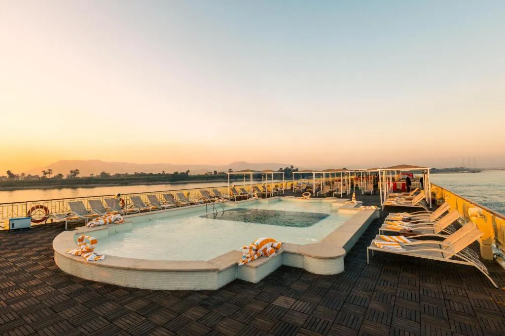 Sun deck of the Orient Tower Prestige Nile Cruise Nile cruise
